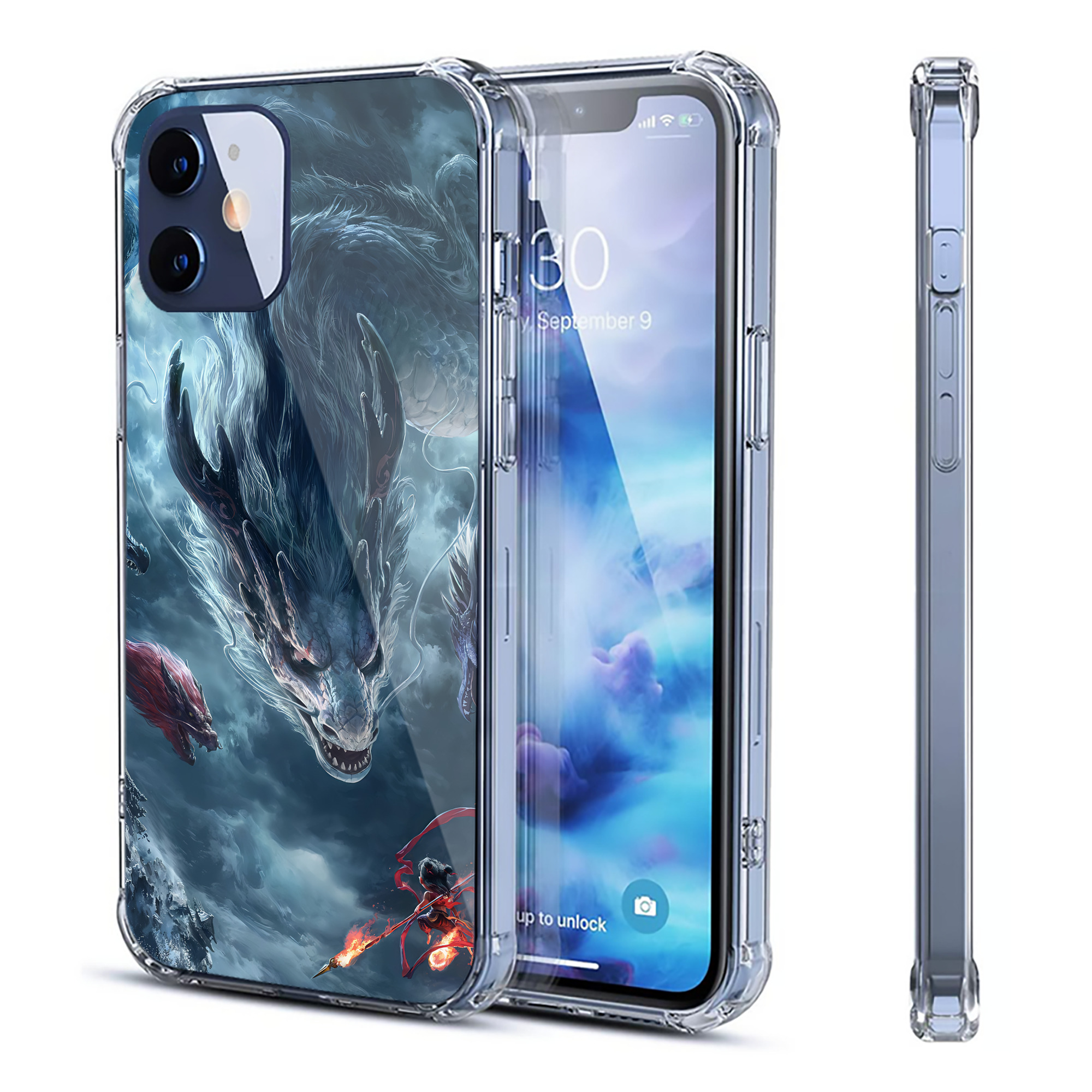 （画像用） Ne Zha 2 ナタ 魔童の大暴れ 【iPhone 12シリーズ対応】透明スマホケース（クリアソフトケース）